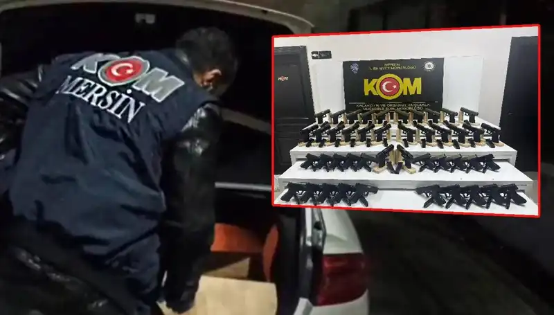 Mersin’de Otomobil Yerine Silah Deposuna Dönüşen Araçlar Ele Geçirildi!