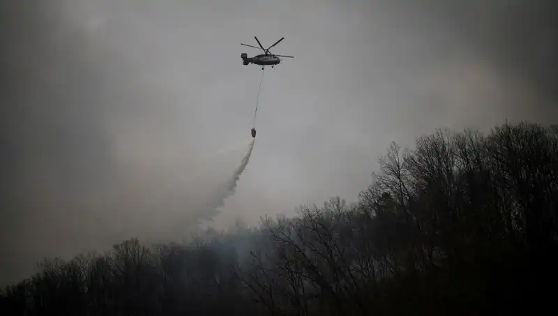 Güney Kore'de Yangın Söndürme Helikopteri Düştü: Alevlerle Mücadelede Acı Kayıp